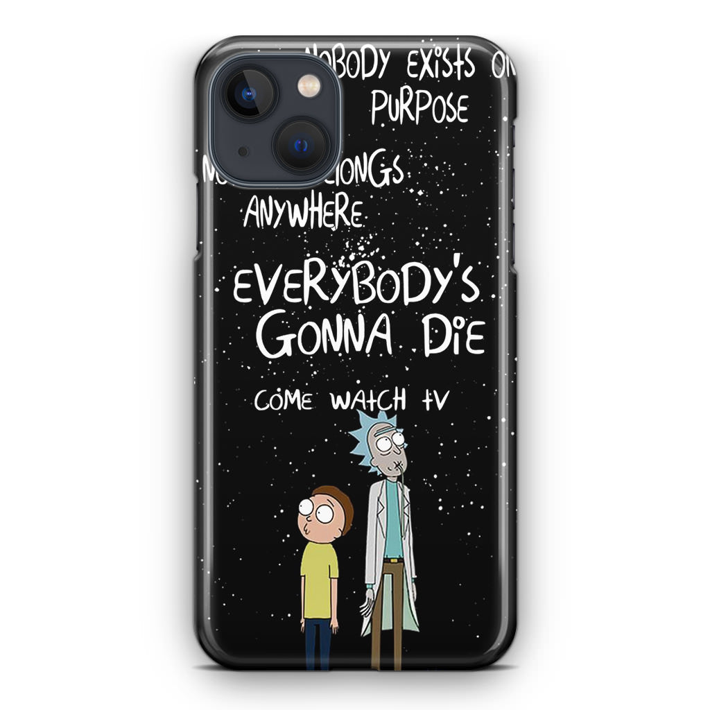 Rick And Morty Quotes iPhone 14 / 14 Plus Case