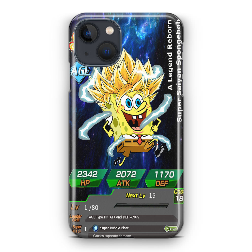 Super Saiyan Spongebob Card iPhone 15 / 15 Plus Case