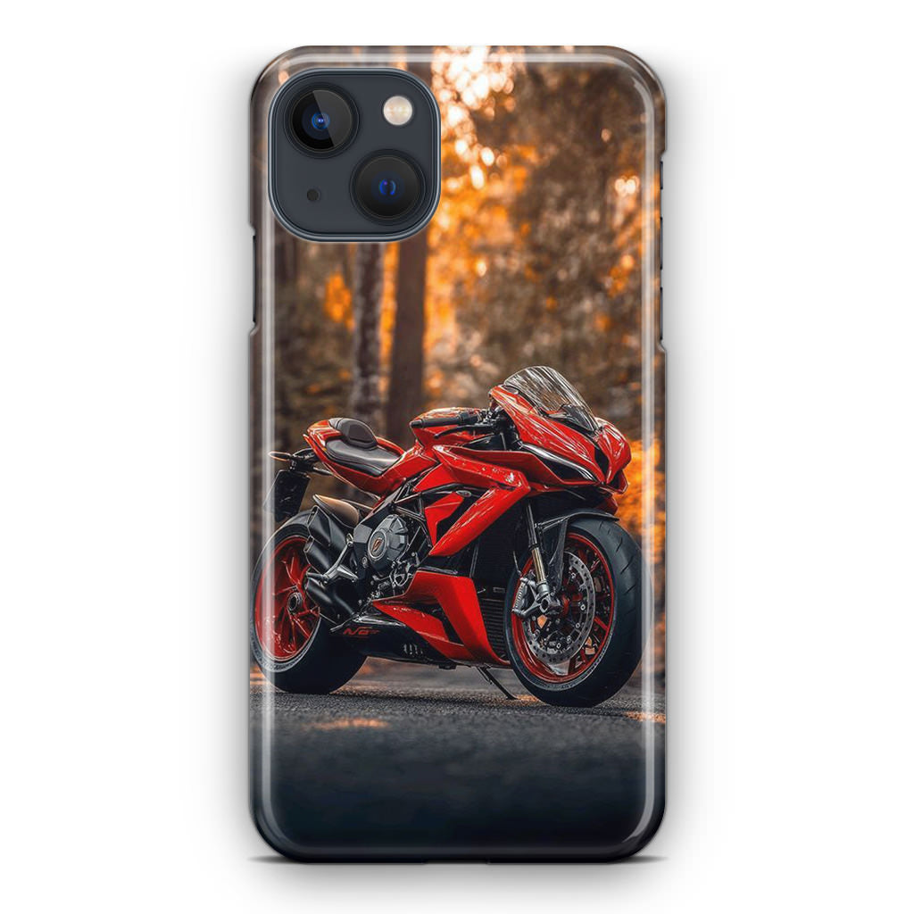 Crimson Velocity in Autumn Flame iPhone 14 / 14 Plus Case