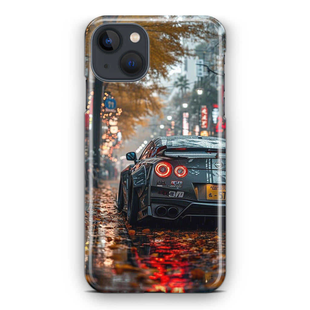 Neon Drift Autumn Streets iPhone 14 / 14 Plus Case