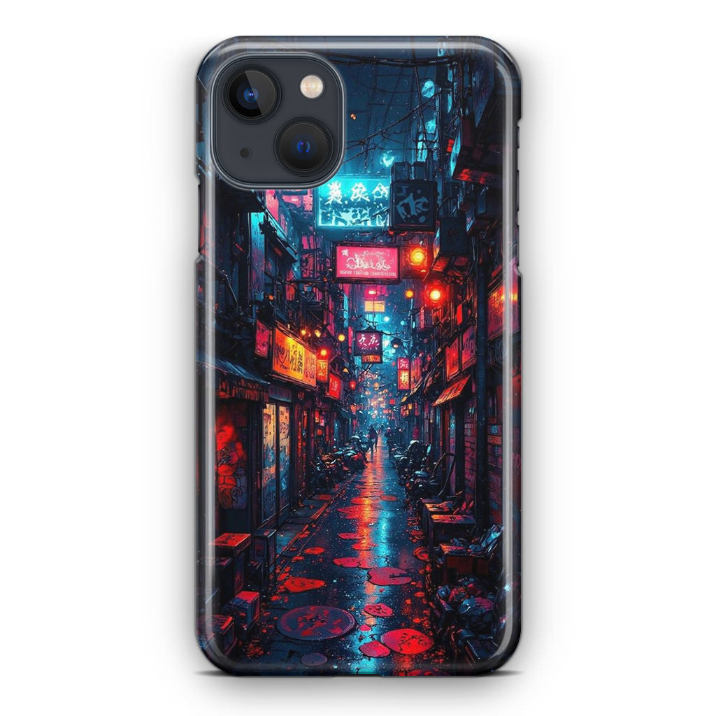 Neon Veins Of The Cyber City iPhone 14 / 14 Plus Case