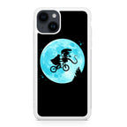 Alien Bike to the Moon iPhone 15 / 15 Plus Case