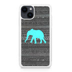 Aztec Elephant Turquoise iPhone 15 / 15 Plus Case