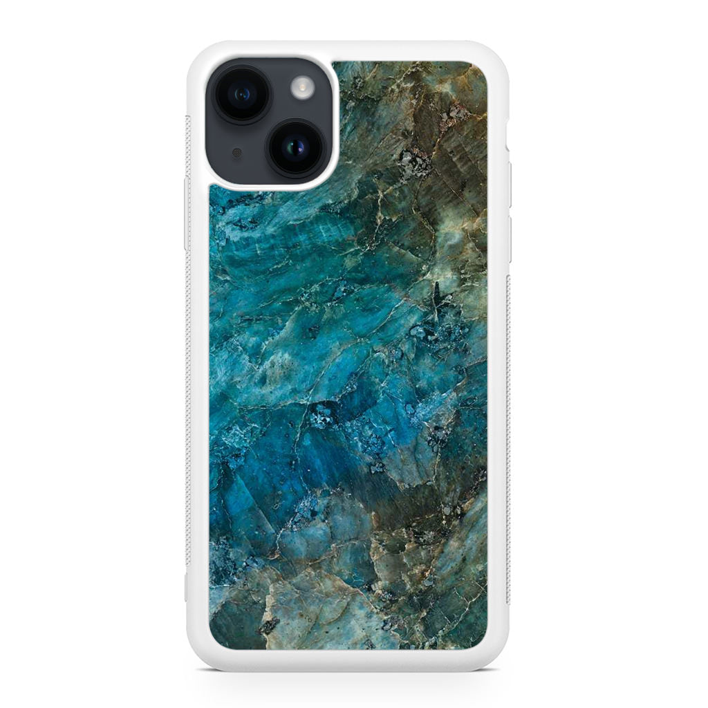 Deep Ocean Marble iPhone 15 / 15 Plus Case