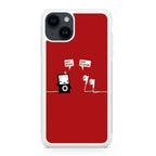 Funny Music Headphones Player Buds iPhone 15 / 15 Plus Case