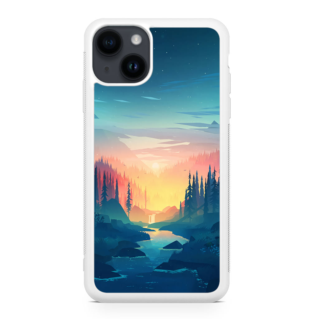 Sunset at The River iPhone 15 / 15 Plus Case