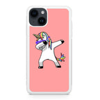 Unicorn Dabbing Pink iPhone 15 / 15 Plus Case