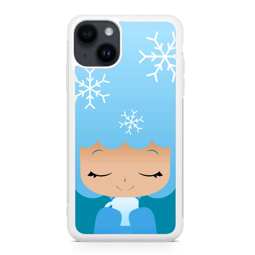 Winter Afro Girl iPhone 15 / 15 Plus Case
