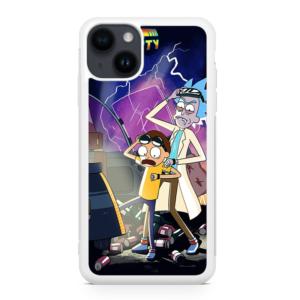Rick And Morty Back To The Future iPhone 15 / 15 Plus Case