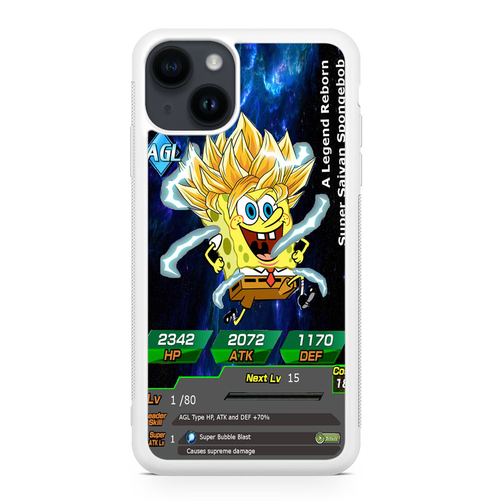 Super Saiyan Spongebob Card iPhone 15 / 15 Plus Case