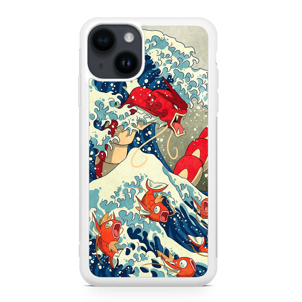 The Great Wave Of Gyarados iPhone 15 / 15 Plus Case