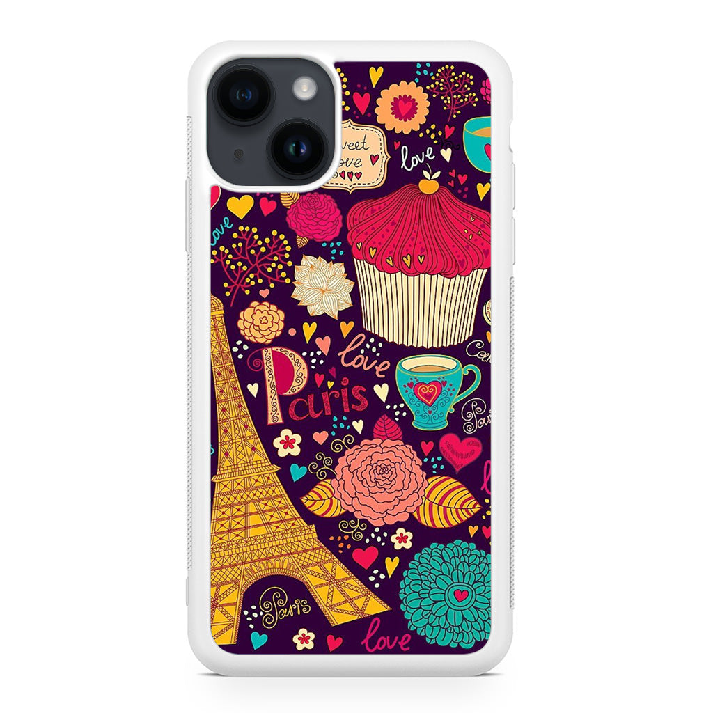 Vintage Love In Paris iPhone 15 / 15 Plus Case