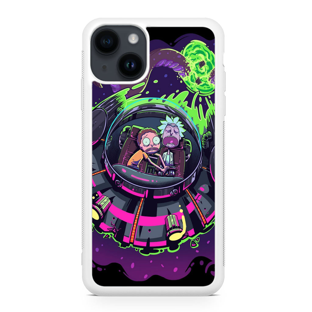 Rick And Morty Spaceship iPhone 14 / 14 Plus Case