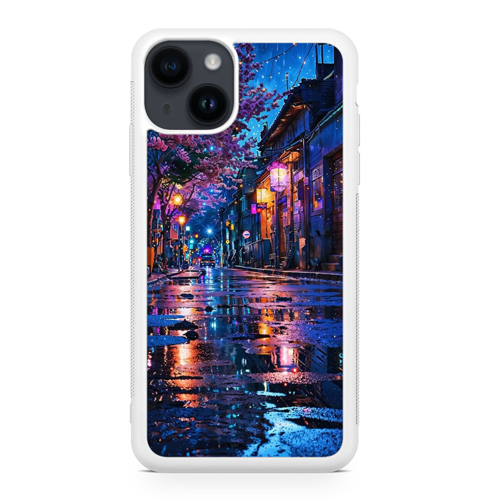 Midnight Sakura Glow iPhone 14 / 14 Plus Case