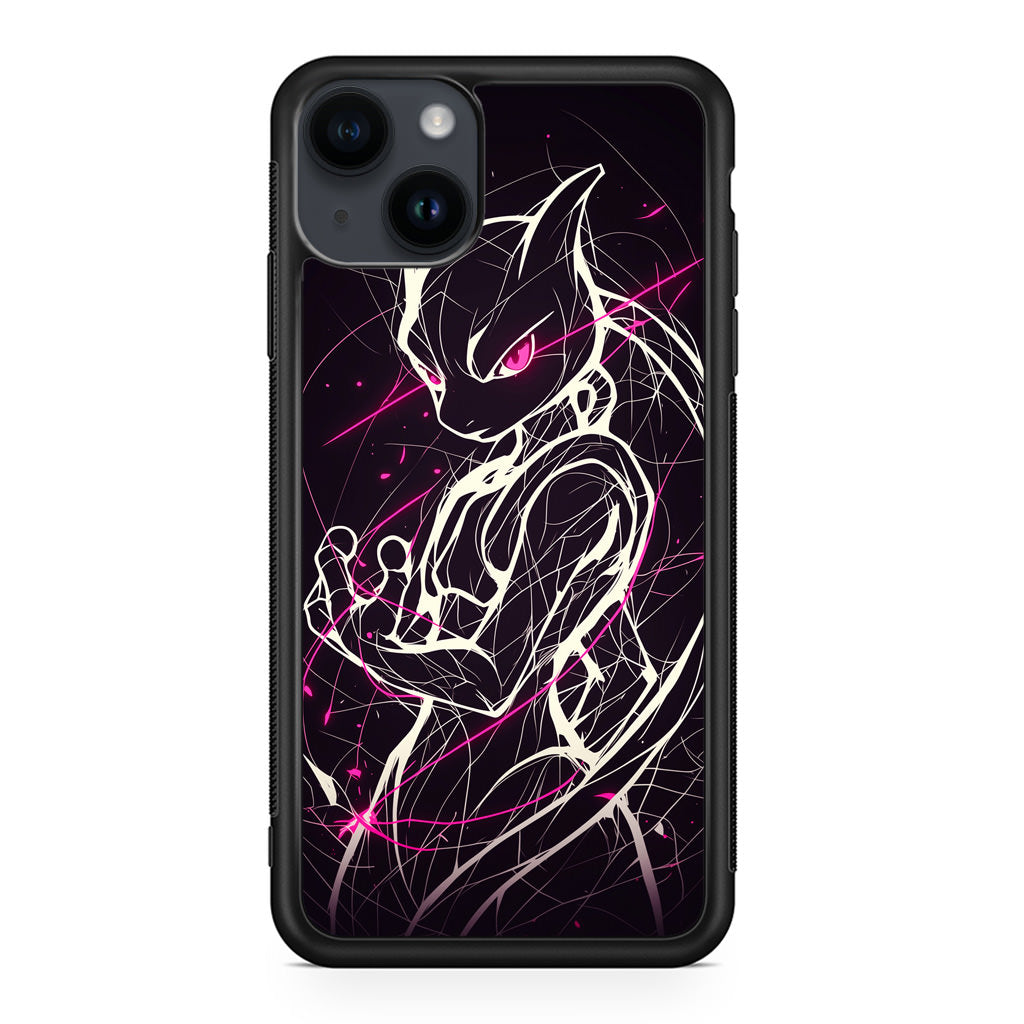 Mewtwo Cosmic Energy iPhone 15 / 15 Plus Case