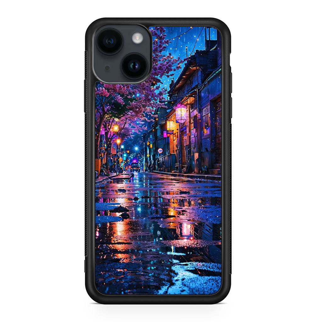 Midnight Sakura Glow iPhone 15 / 15 Plus Case