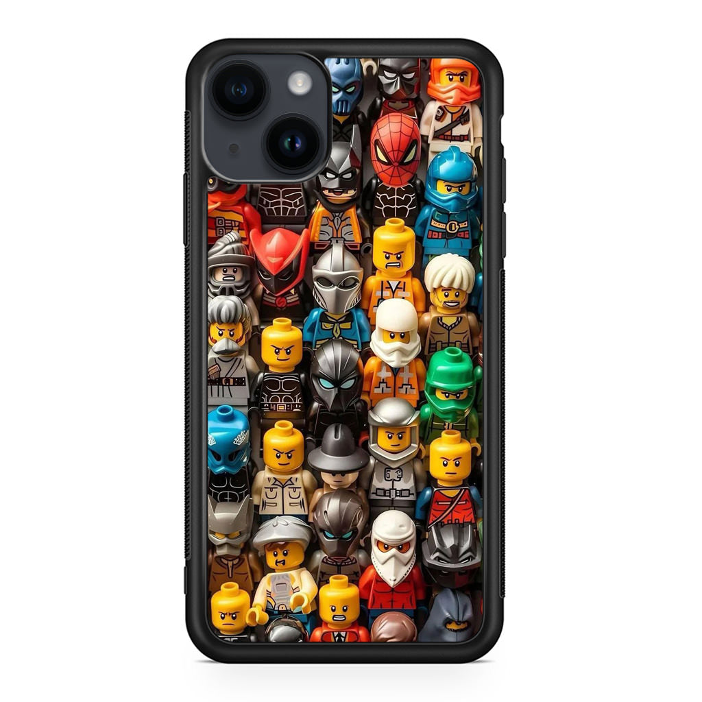 Mini Figures Heroes Assemble iPhone 15 / 15 Plus Case