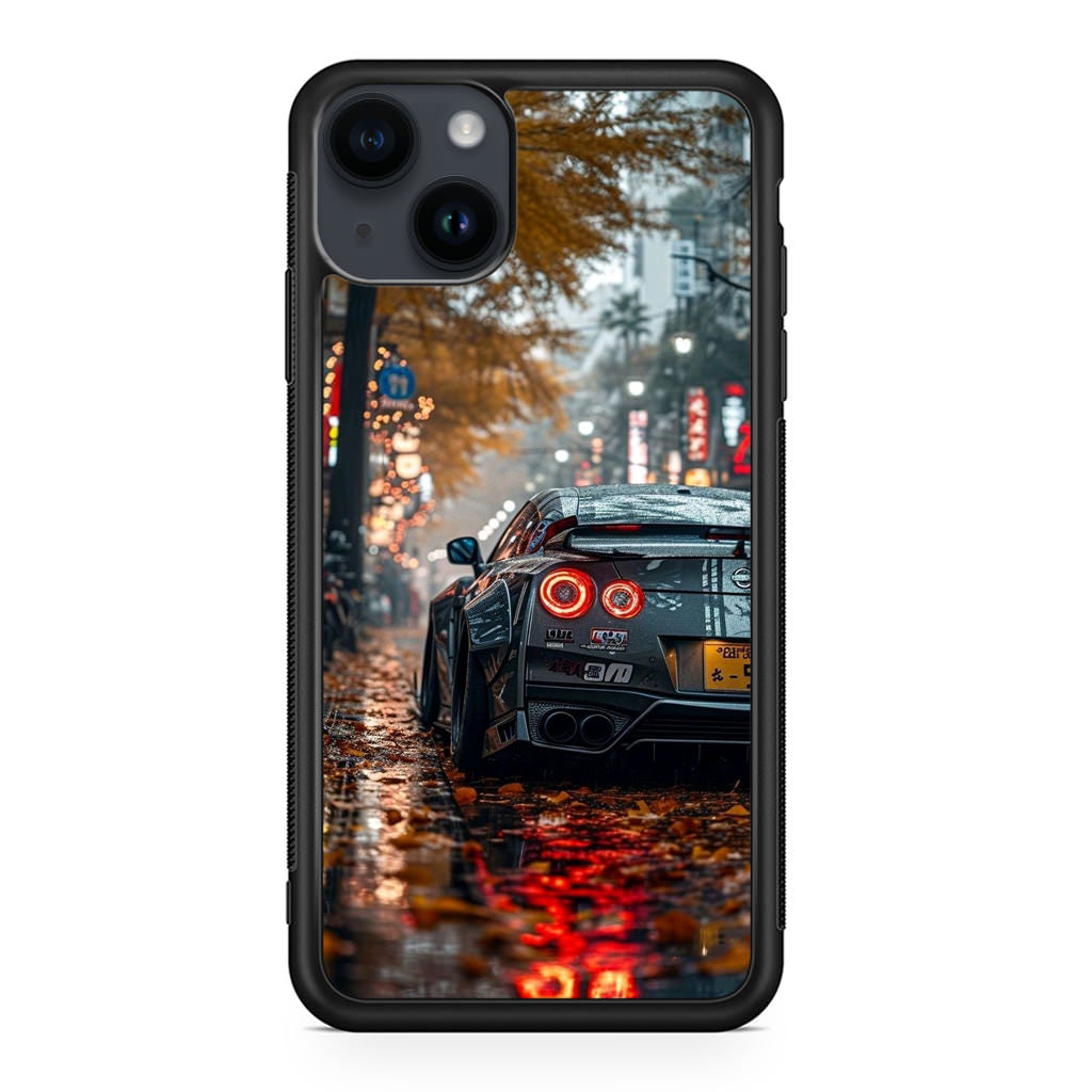 Neon Drift Autumn Streets iPhone 15 / 15 Plus Case