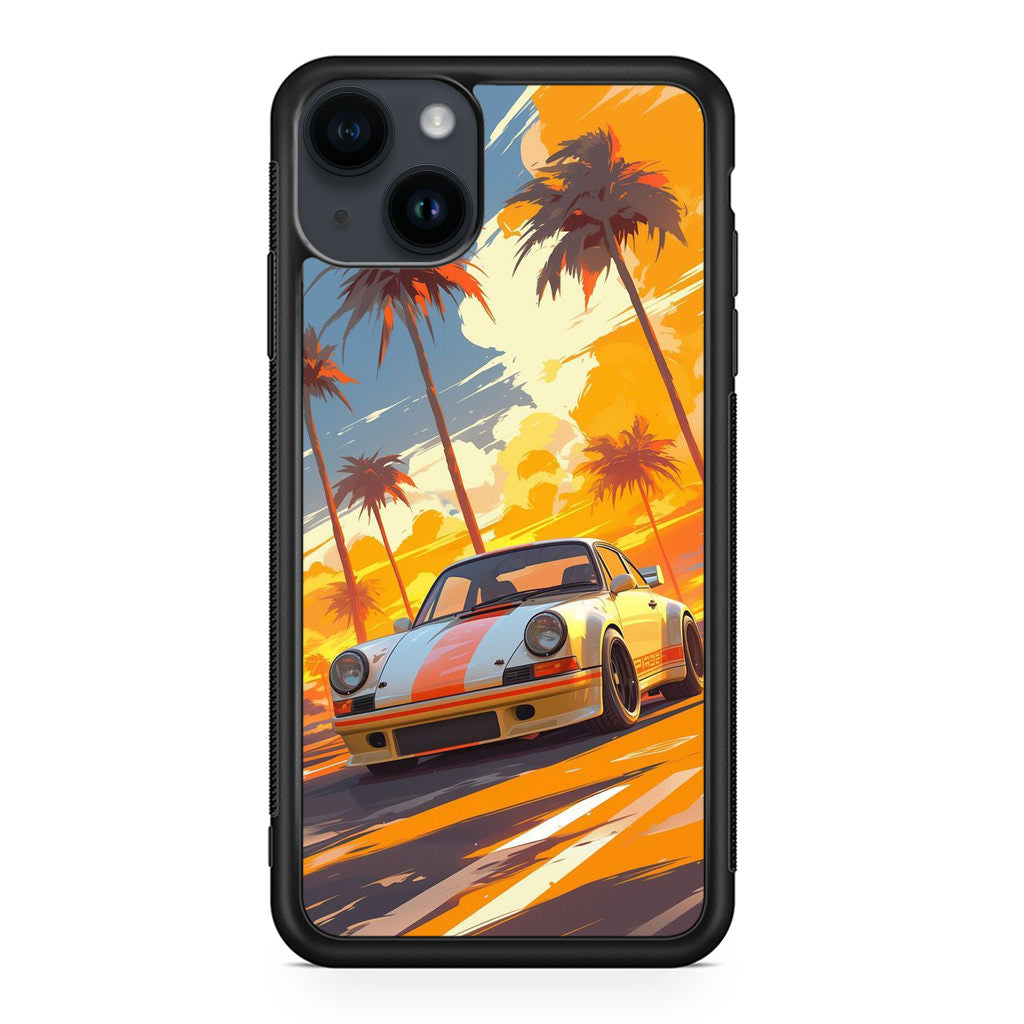 Turbo Dreams in Neon Palms iPhone 15 / 15 Plus Case