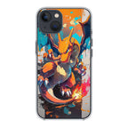 Charizard Inferno on Canvas iPhone 15 / 15 Plus Case
