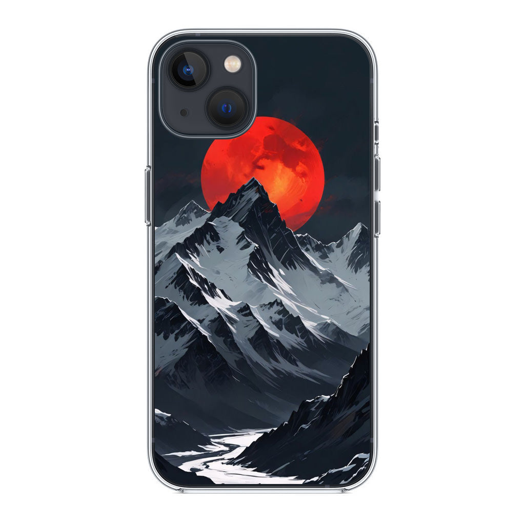 Crimson Eclipse The Mountain iPhone 15 / 15 Plus Case