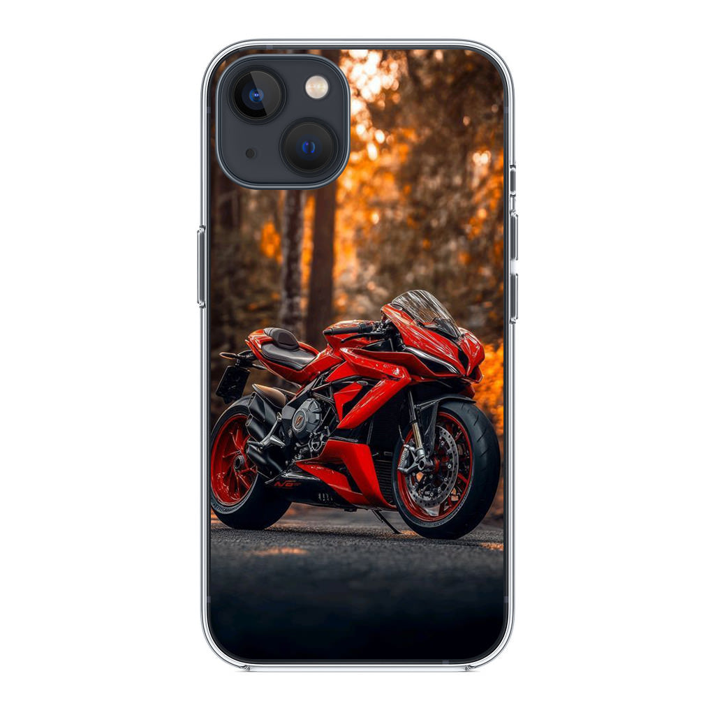 Crimson Velocity in Autumn Flame iPhone 15 / 15 Plus Case
