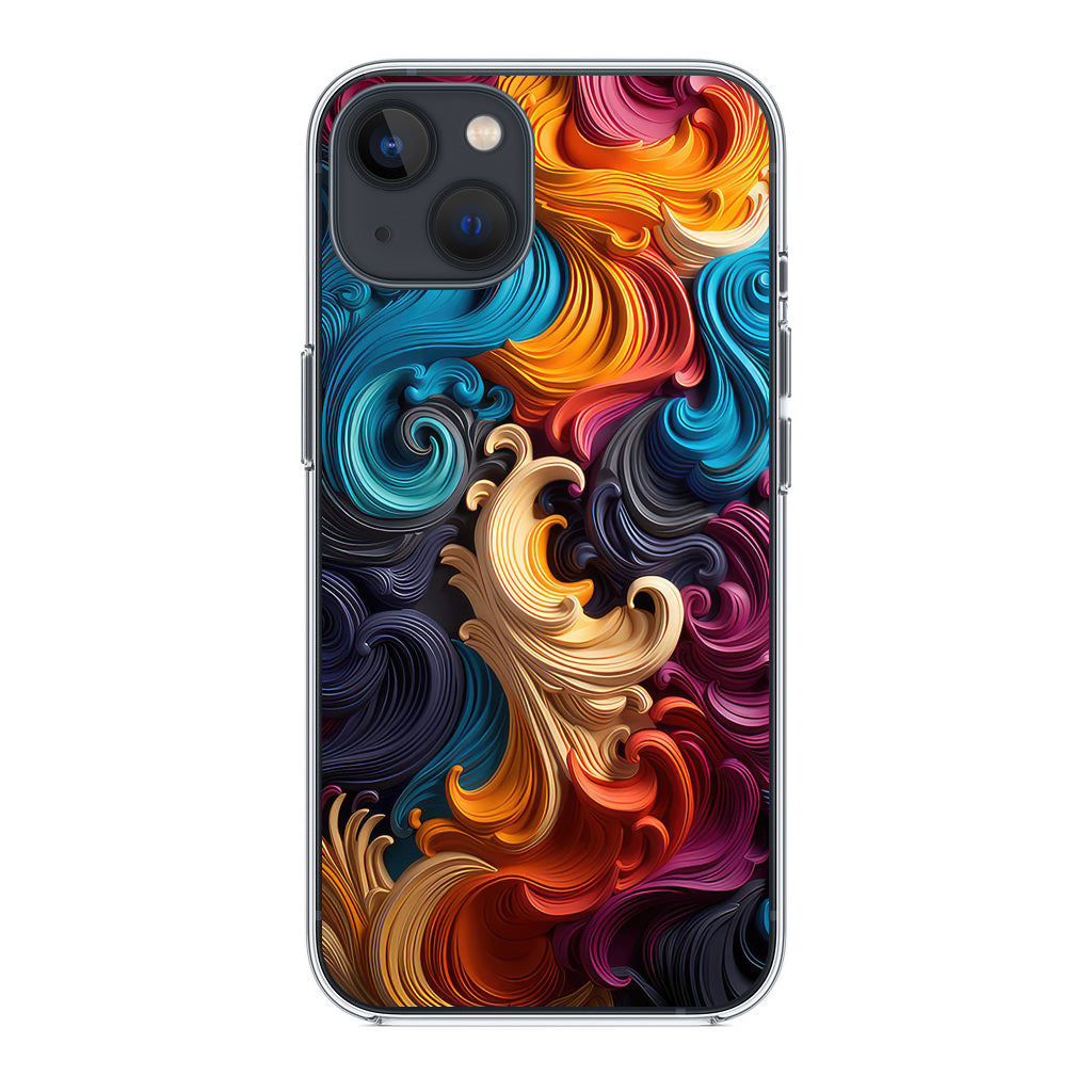The Dance of Abstract Waves iPhone 15 / 15 Plus Case