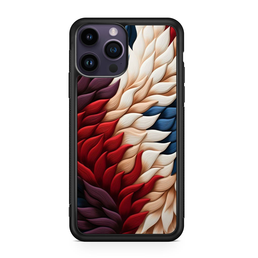 Colorful Feathers Art iPhone 15 Pro / 15 Pro Max Case