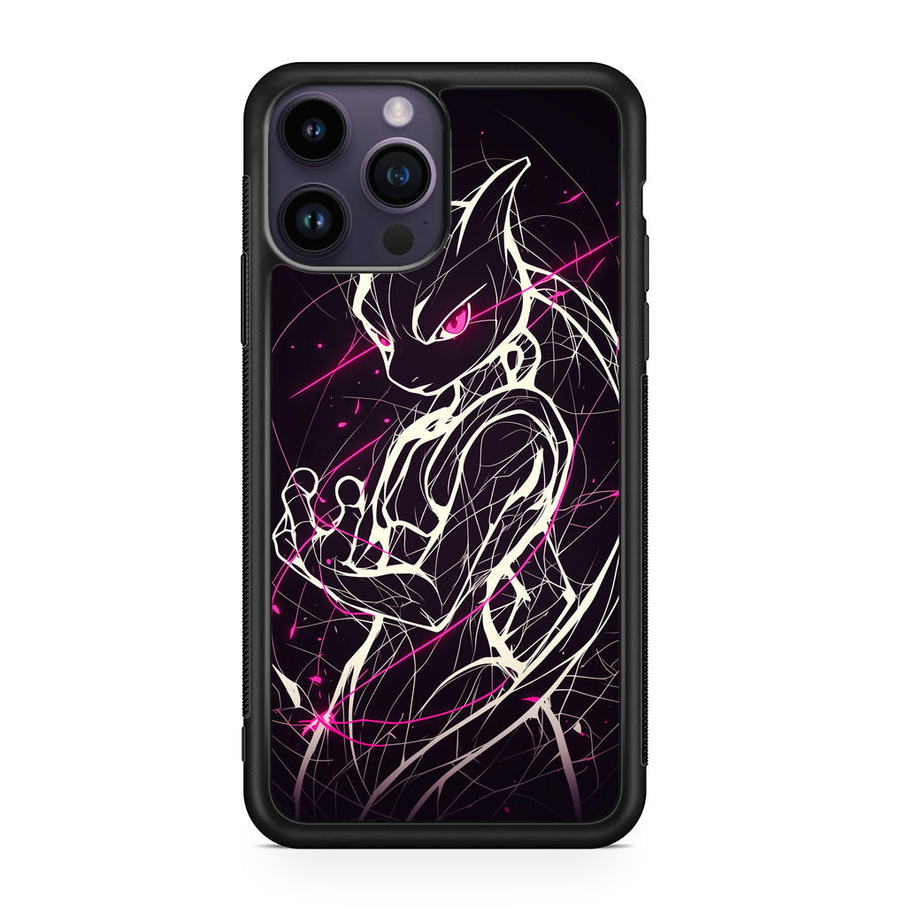 Mewtwo Cosmic Energy iPhone 15 Pro / 15 Pro Max Case