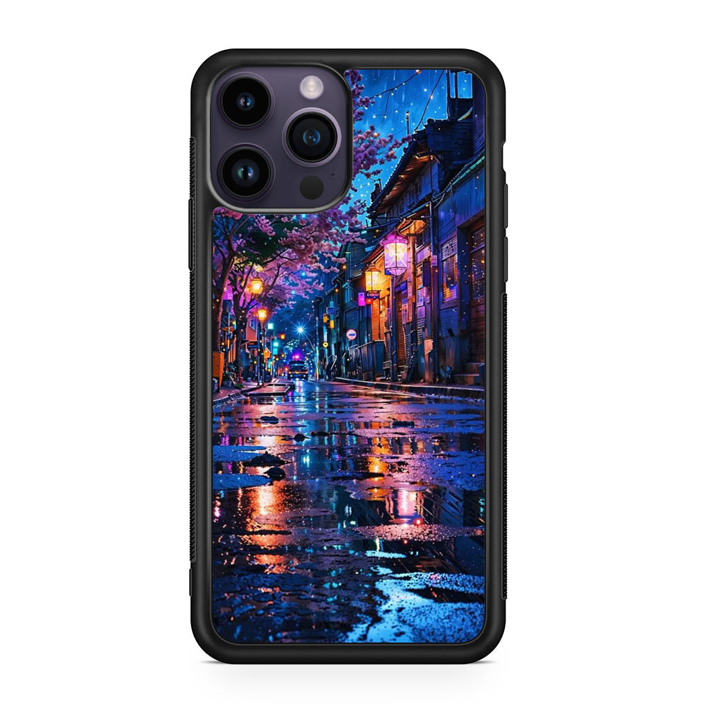 Midnight Sakura Glow iPhone 15 Pro / 15 Pro Max Case