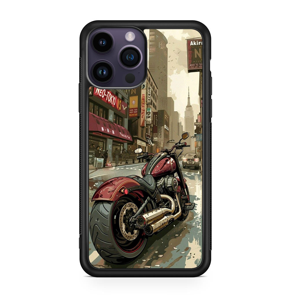 Motorcycle In Tokyo Streets iPhone 15 Pro / 15 Pro Max Case