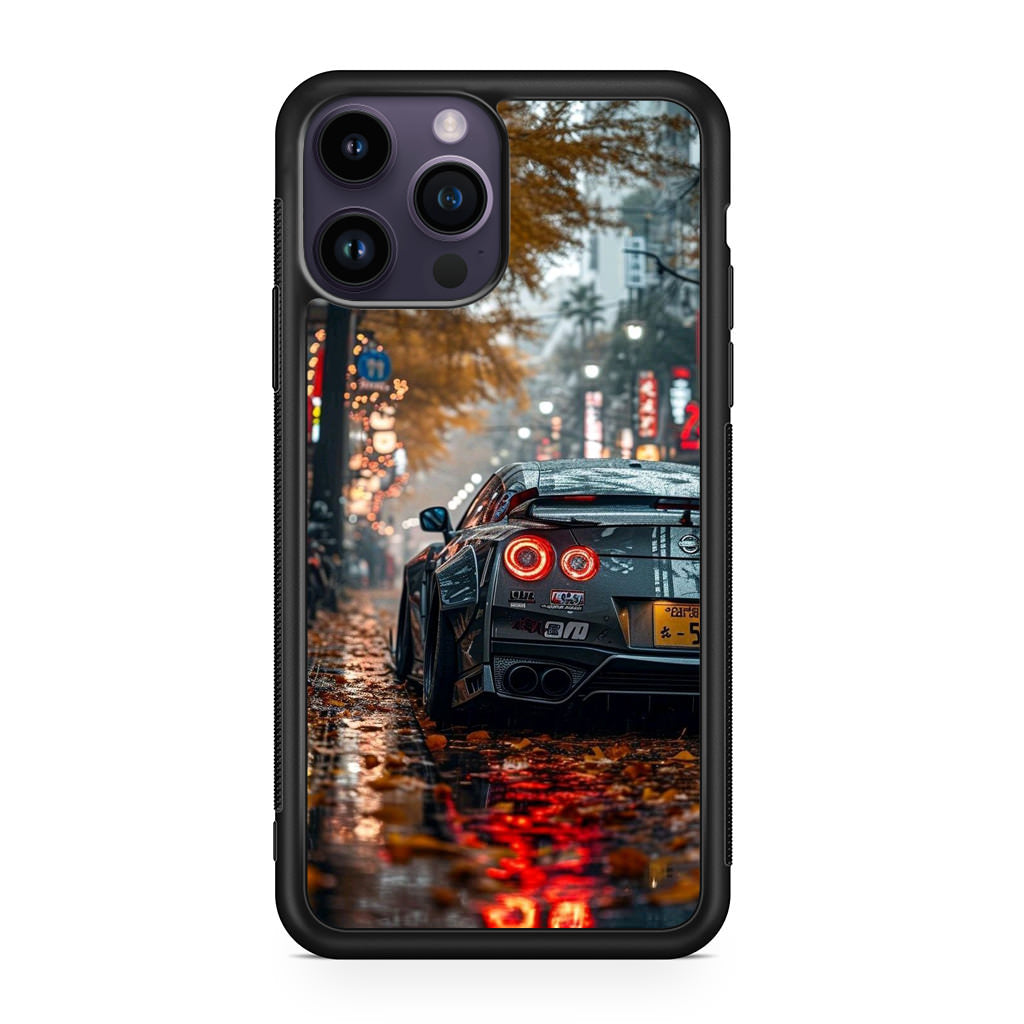 Neon Drift Autumn Streets iPhone 15 Pro / 15 Pro Max Case