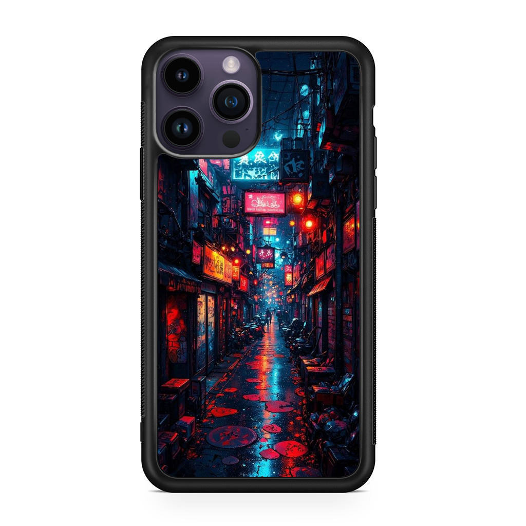 Neon Veins Of The Cyber City iPhone 15 Pro / 15 Pro Max Case