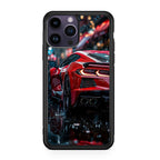 Red Sport Car in the Rain iPhone 15 Pro / 15 Pro Max Case