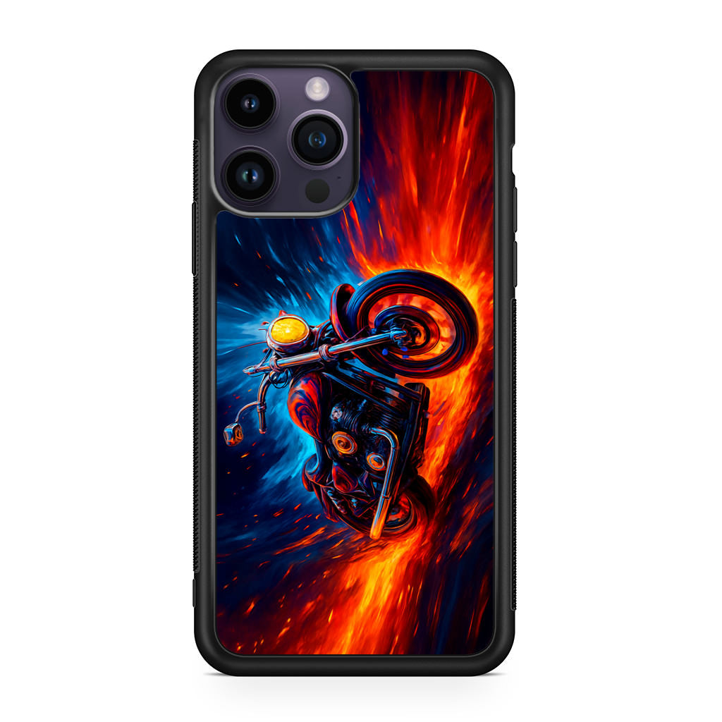 Ride Through Fire and Ice iPhone 15 Pro / 15 Pro Max Case