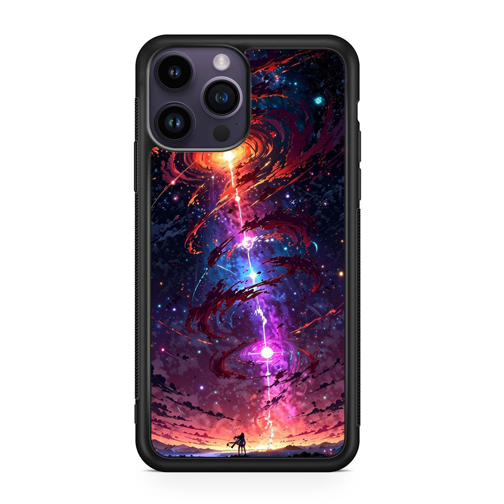 Stargazer at the Axis of Creation iPhone 15 Pro / 15 Pro Max Case