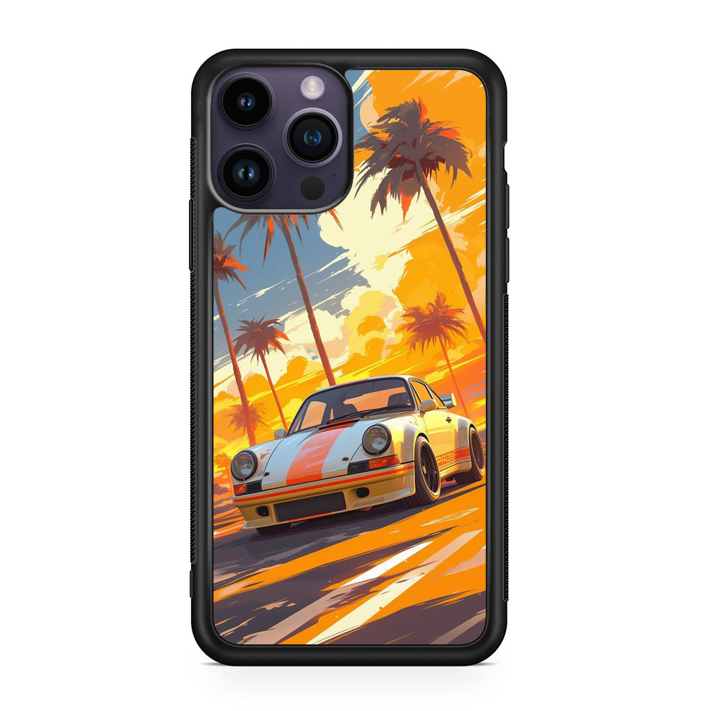Turbo Dreams in Neon Palms iPhone 15 Pro / 15 Pro Max Case