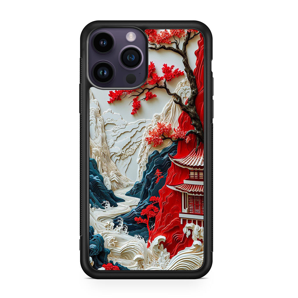 Whispers of the Crimson Zen iPhone 15 Pro / 15 Pro Max Case