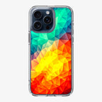 Abstract Multicolor Cubism Painting iPhone 15 Pro / 15 Pro Max Case