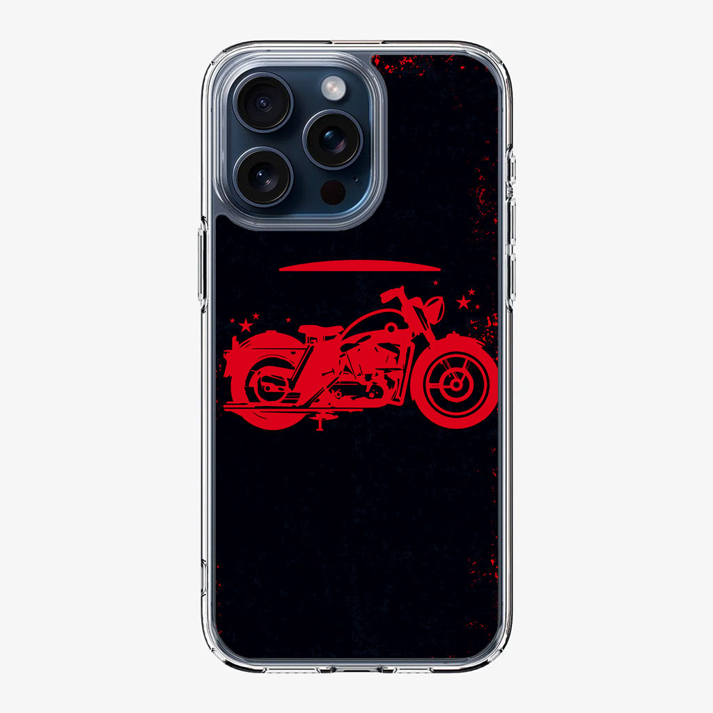 Motorcycle Red Art iPhone 15 Pro / 15 Pro Max Case