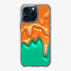 Orange Paint Dripping iPhone 15 Pro / 15 Pro Max Case