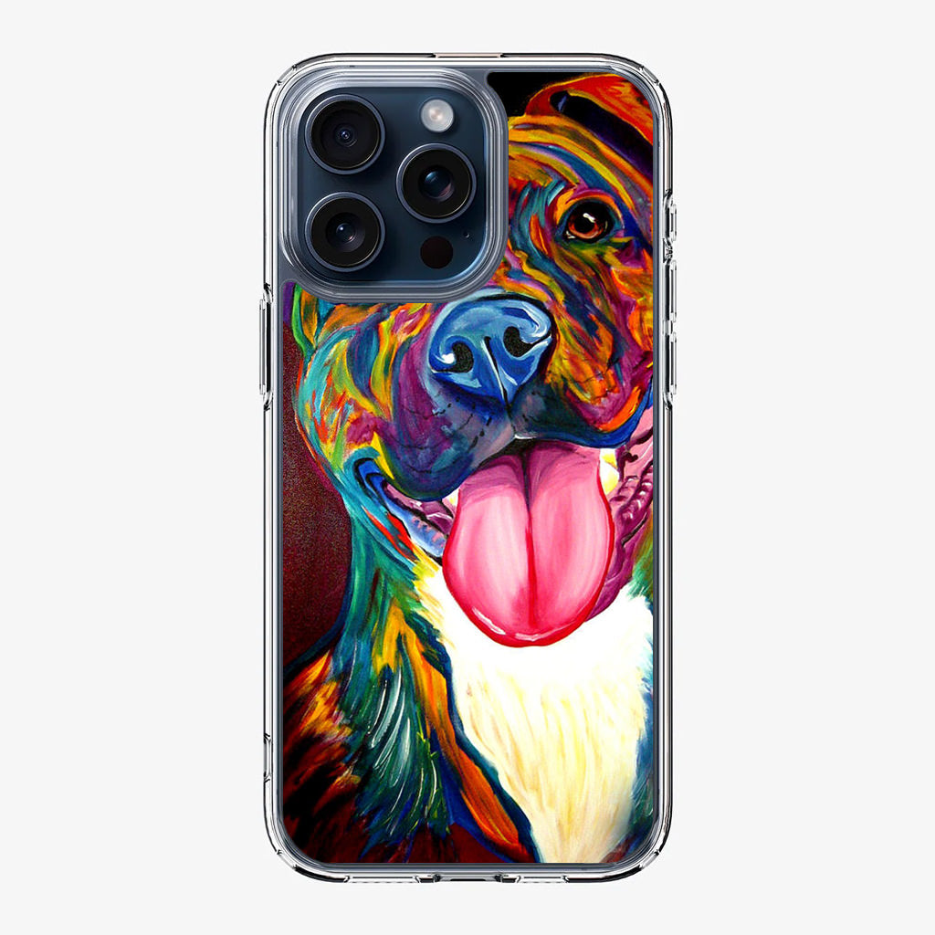 Pitbull Painting Art iPhone 15 Pro / 15 Pro Max Case
