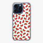 Watermelon Fruit Pattern White iPhone 15 Pro / 15 Pro Max Case