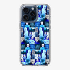 BTS Suga Blue Aesthetic Collage iPhone 15 Pro / 15 Pro Max Case