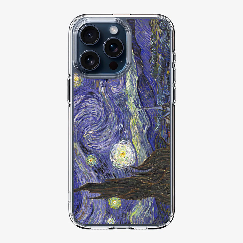 Dr Who Tardis In Van Gogh Starry Night iPhone 15 Pro / 15 Pro Max Case