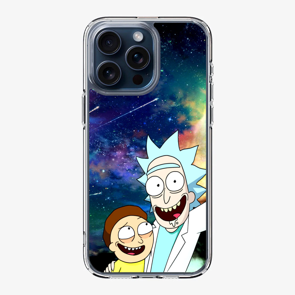 Rick And Morty In The Space iPhone 15 Pro / 15 Pro Max Case