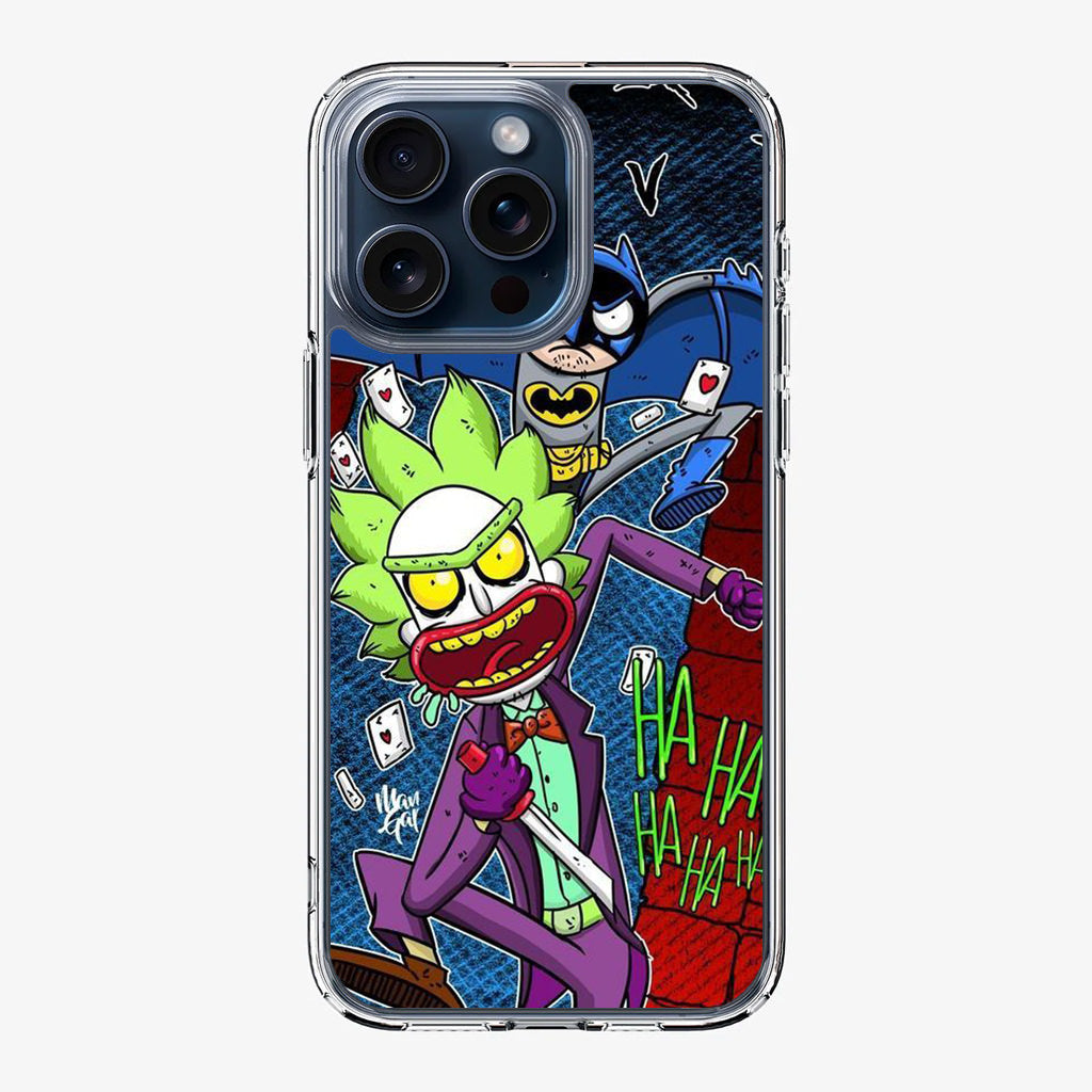 Rick And Morty Bat And Joker Clown iPhone 15 Pro / 15 Pro Max Case