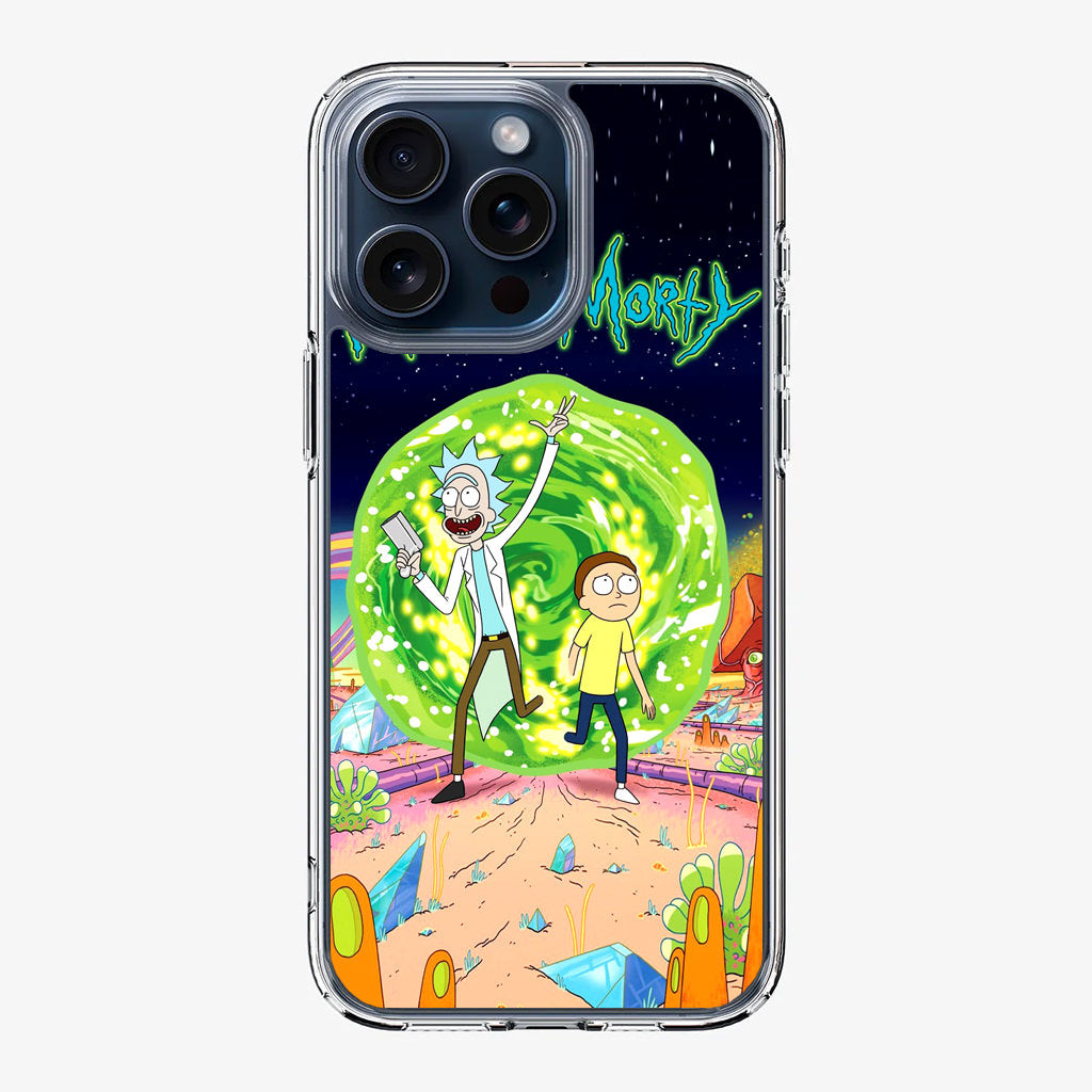 Rick And Morty Portal Gun iPhone 15 Pro / 15 Pro Max Case
