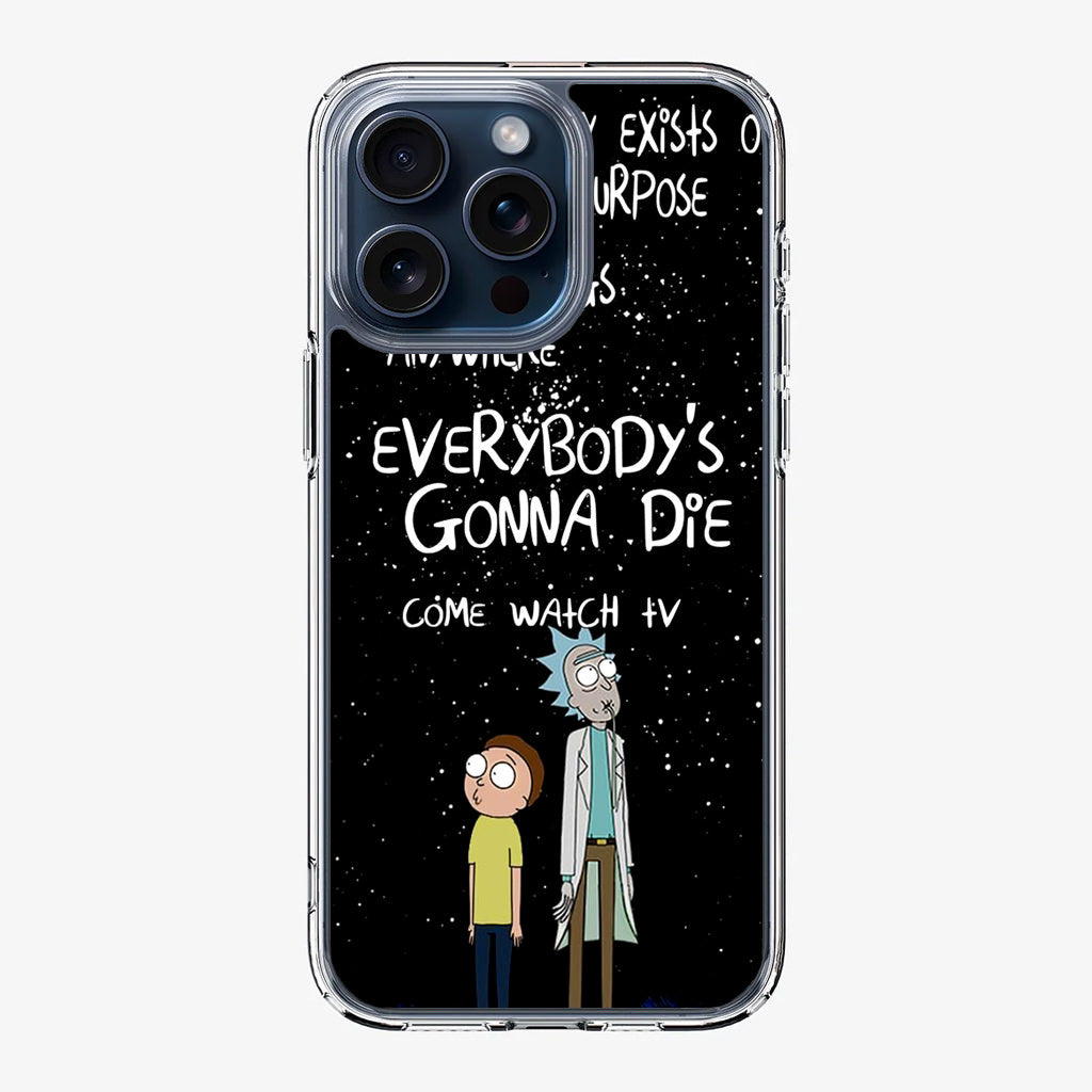Rick And Morty Quotes iPhone 15 Pro / 15 Pro Max Case