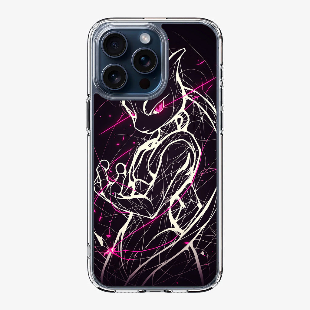 Mewtwo Cosmic Energy iPhone 15 Pro / 15 Pro Max Case